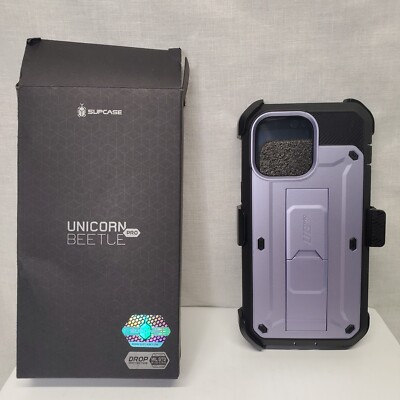 SUPCASE for iPhone 14 Pro Max Case, Screen Protector (Unicorn Beetle Pro) Mauve