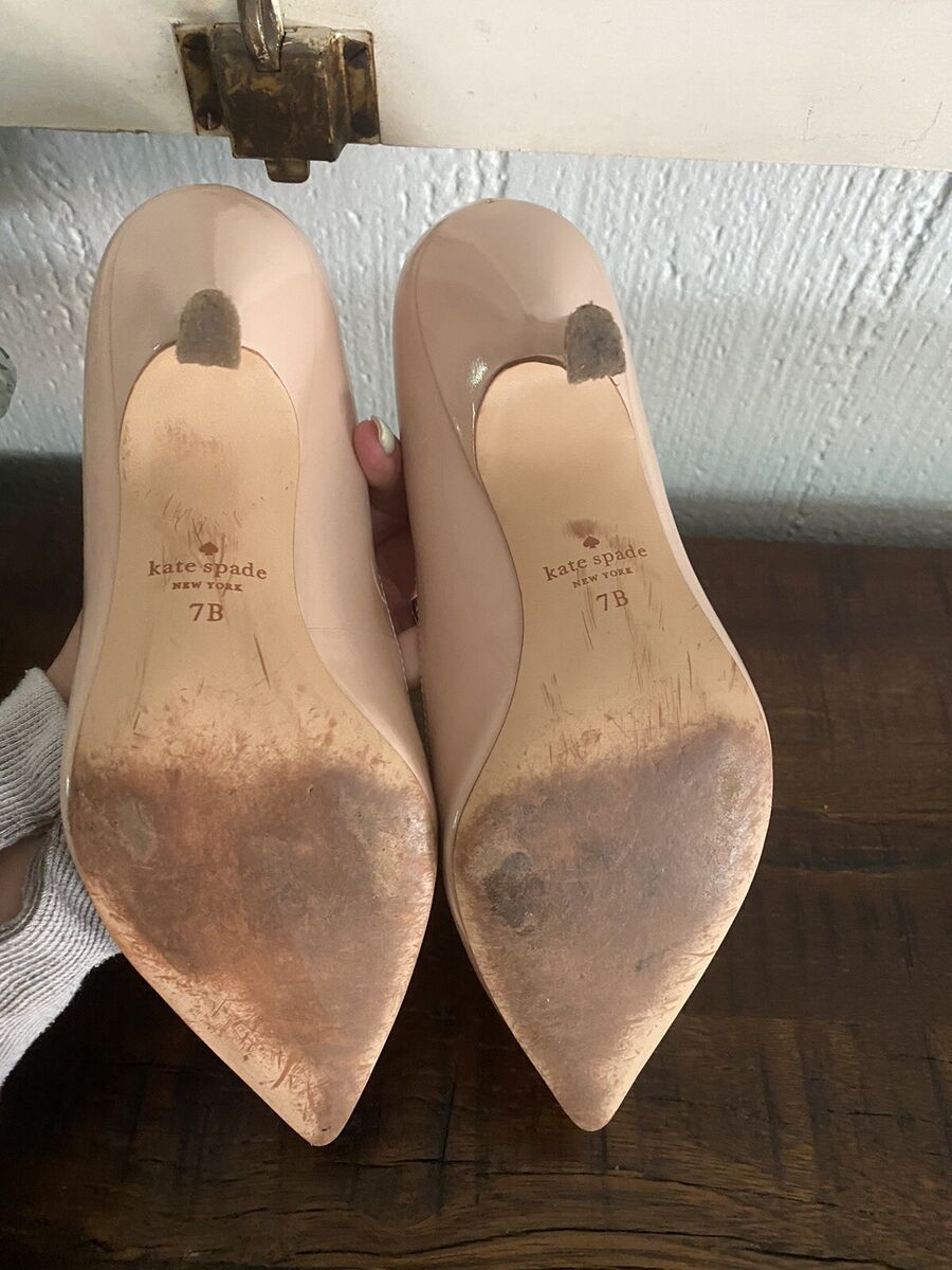 Kate Spade Sonia Pale Vellum Patent Leather Pump Heels Kate Spade Sonia Pale Vellum Patent Leather Pump Heels