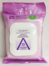 4-Pack Almay Biodegradable Longwear Makeup Remover Cleansing 25 Towelettes