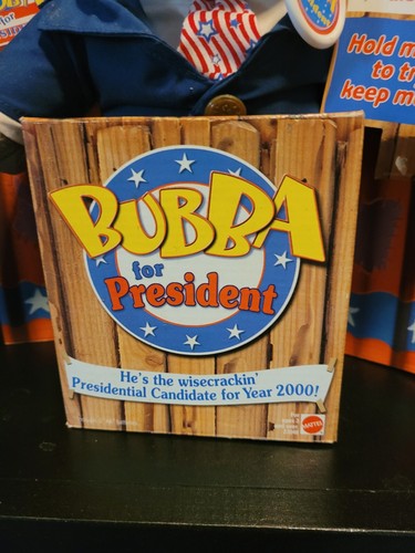 Bubba For President Mattel 1999 Wisecrackin Talking Plush Bear Toy NIB - Picture 3 of 7