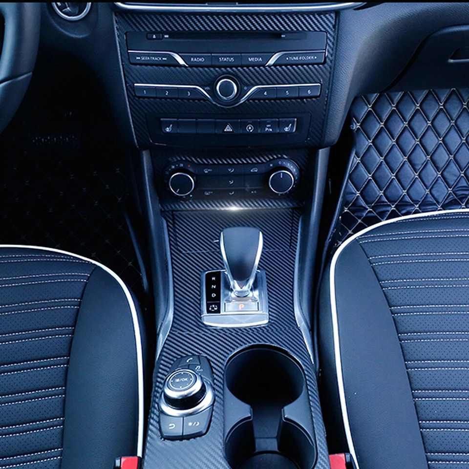 For Infiniti QX30 2017-2020 3D Carbon Fiber Pattern Interior DIY Trim Decals - Imagem 3 de 4