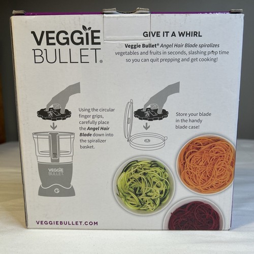 Veggie Bullet Angel Hair Blade 2mm Spiralizer Attachment - Picture 2 of 11