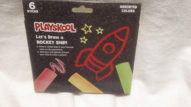 Playskool Washable Sidewalk Chalk Assorted Colors 6 Sticks 788958111145 for sale online | eBay