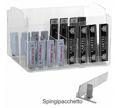 E-436 PBC-A Espositore in plexiglass trasparente da banco porta cartine - L 25 x - Foto 1 di 1