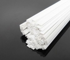 ABS Flat Bars 3x1.5 / 4x2 / 5x1.5mm Styrene Plastic Strips Rods Length 250mm DIY