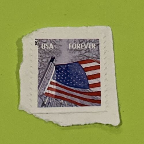 Forever USA Flag Stamp, Used - Picture 1 of 1