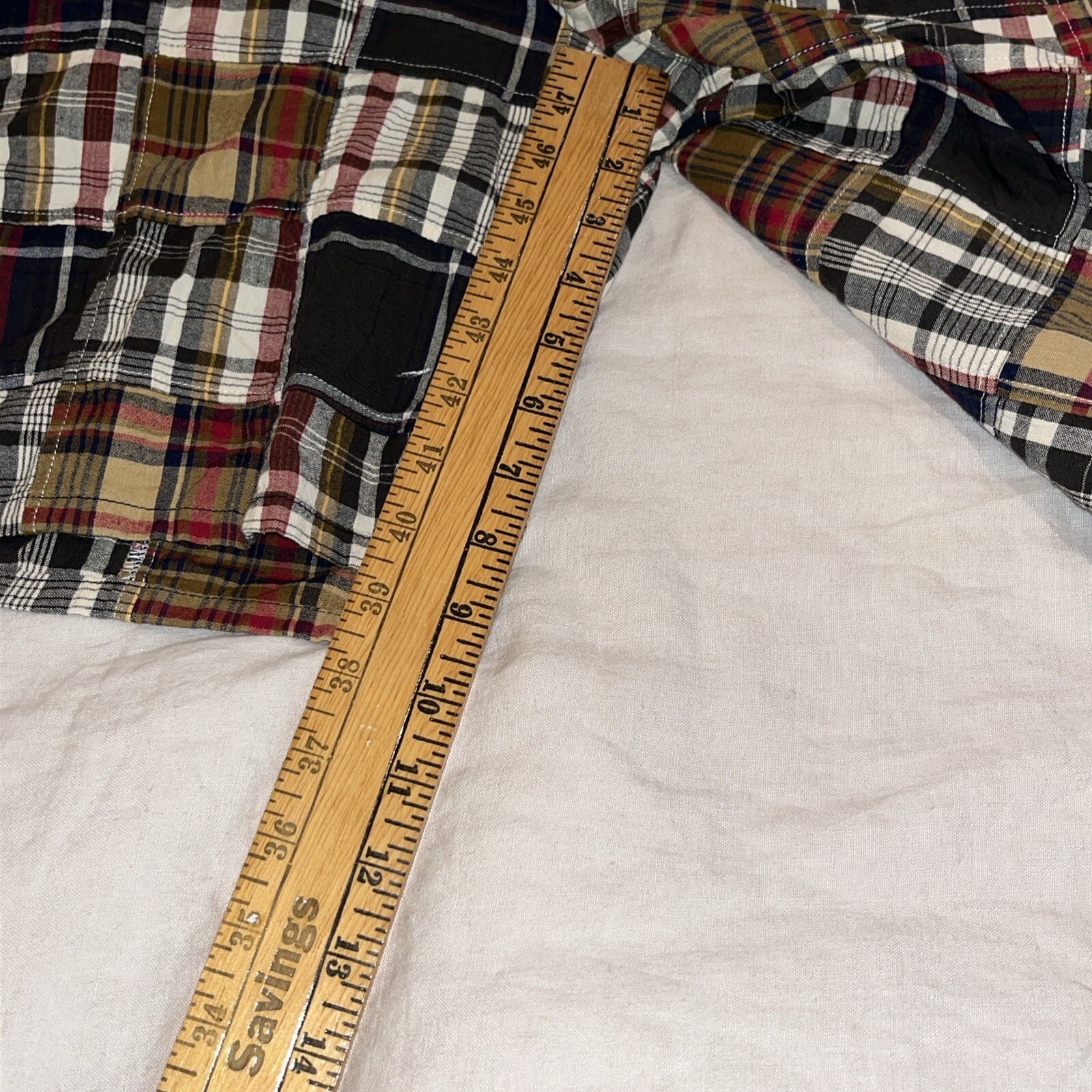 Peter Millar Men’s 35 Madras Patchwork Shorts Cot… - image 4