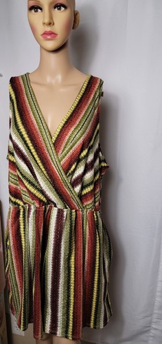 Smaragd 1X Top Bluse Mehrfarbig Gestreift Damen