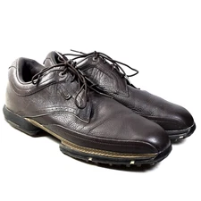 Nike Golf Power Channel TAC 379220-272 Mens Brown Leather Golf Shoes Size 9