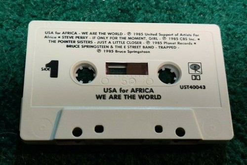 1985 WE ARE THE WORLD USA for AFRICA Cassette Prince Bruce Springsteen & More - Picture 4 of 5