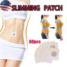 60pcs Weight Loss Slim Patch Magnetic Burning Fat Navel Sticker Slimming Patch