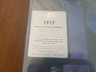 1917 (Original Motion Picture Soundtrack) by Thomas Newman (Record