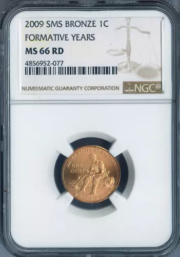 2009 Lincoln Cent Formative Years NGC MS66 RD SMS Quality