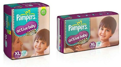 pampers active baby xl