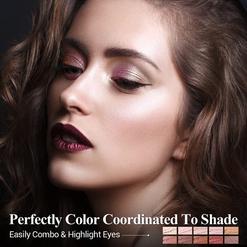 Luxury 10PCS Shimmer Eyeshadow Stick Set with Smooth Application & Easy Grip - Picture 8 of 10