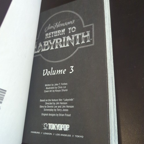 Return to Labyrinth Volume 3 Jake T. Forbes, Chris Lie Tokyopop Jim Henson - Picture 4 of 5