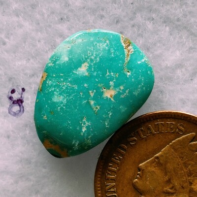 7.9Ct Pilot Mountain Turquoise Cabochon,Natural Authentic Gemstone Beauty!!