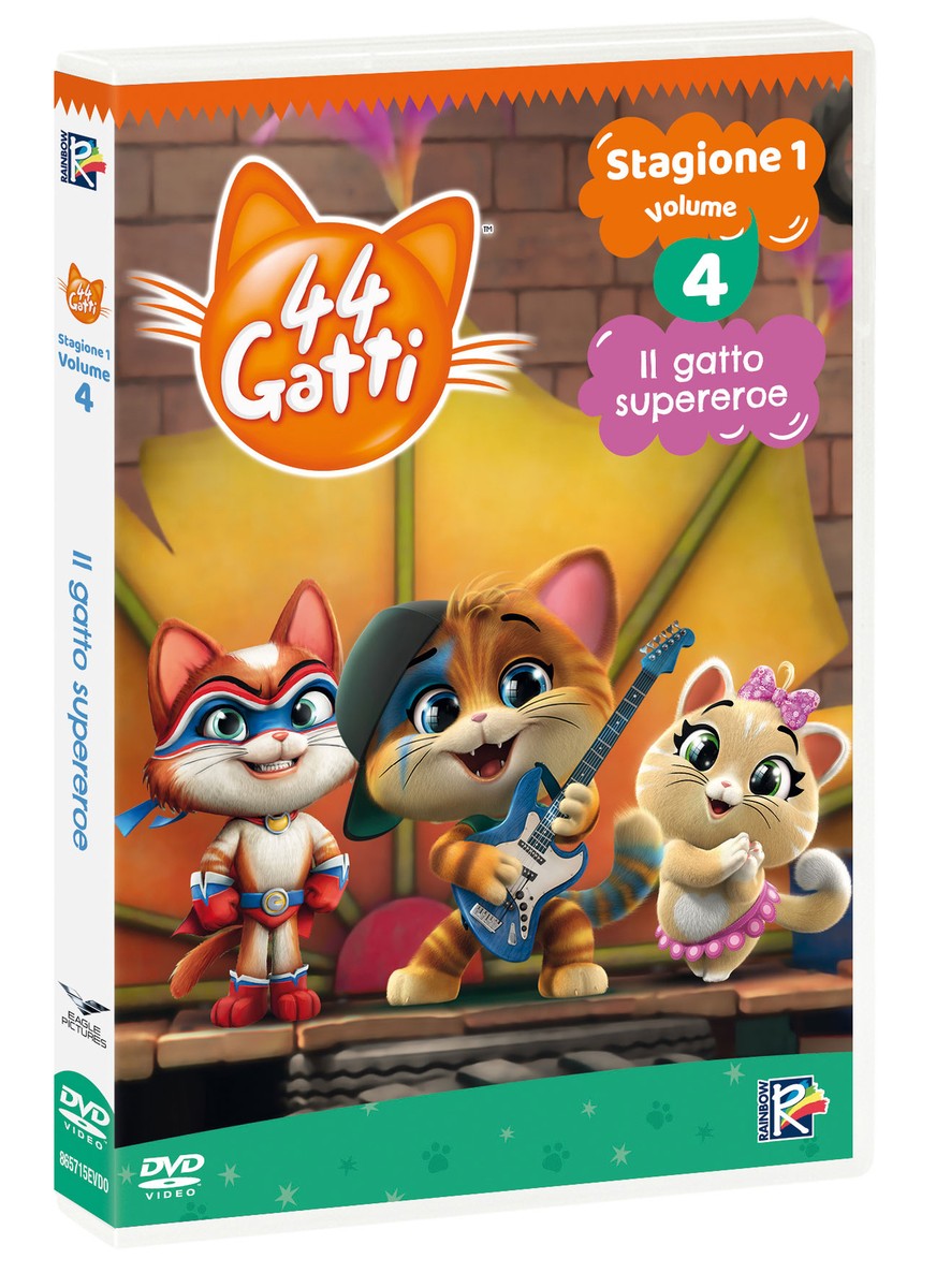 44 GATTI #04 IL GATTO SUPEREROE DVD ANIMAZIONE
