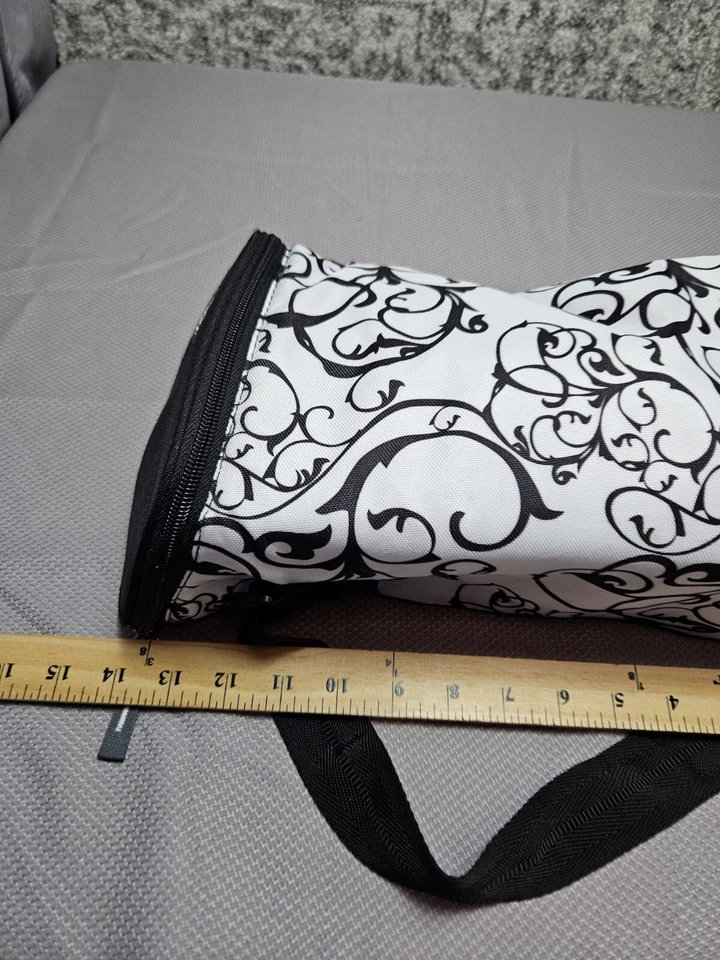 Refrigerador de vinho isolado Igloo alça ajustável estampa preto/branco fórmula de almoço - Imagem 4 de 4