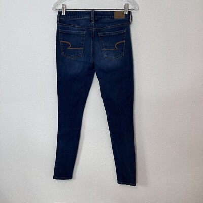 American Eagle High Rise Jeggings Distressed 4