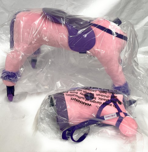 Power Pony Riding Princess Ride-On Animal Toy , Pink, DPCI-082-03-0182 - Picture 3 of 5