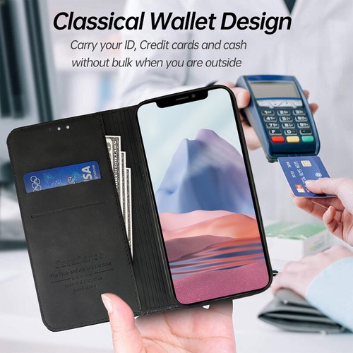 For Samsung S25 S24 S23 S22 S21 FE Note20 Ultra Case Leather Wallet Flip Cover - Picture 8 of 26