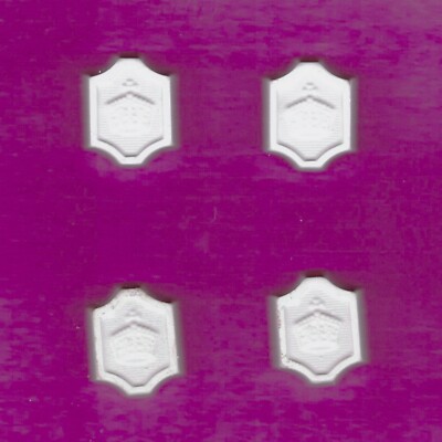 Crown squares plaster of Paris painting project. Set of 12!