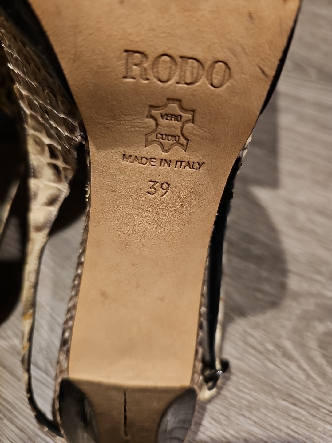 Rodo Authentic Python Womens High Heel Shoes US 8… - image 6