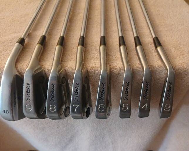 TZ GOLF - VINTAGE RARE Titleist AC-108 2-PW Iron Set, RH Reg. Flex