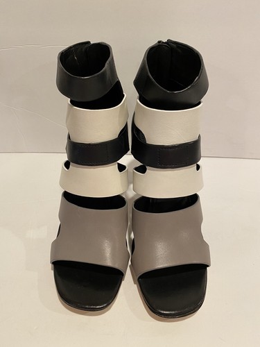 Donald J Pliner Paula Strappy Sandals Heels Gladiator Baby Calf Pumice 6 M $268 - Picture 5 of 10