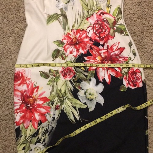 Adrianna Papell Floral Square Neck Scuba Knee Length Sheath Dress in size 16 - Picture 5 of 6