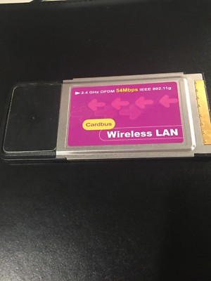 NEW PRICE  IEEE 802.11g 2.4 GHz OFDM Wireless LAN PC Card 54Mbps