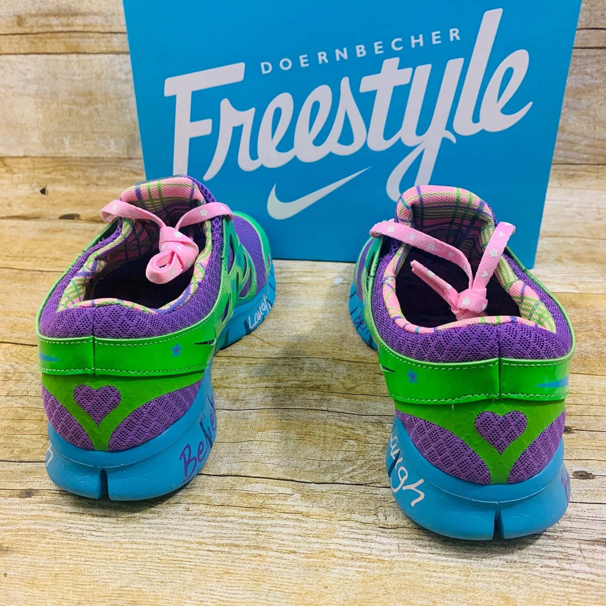 2019 Womens Nike Free Run+ 2 DB Mackenzie Short Violet Green