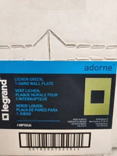 6 Pack Legrand Adorne Lichen Green 1-Gang Wall Plate New