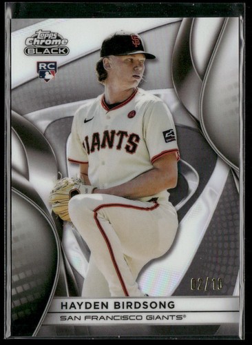 2025 Topps Chrome Black RC White Refractor Hayden Birdsong /10