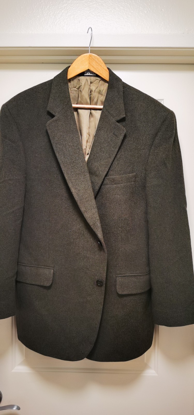 Jos A Bank Blazer Mens 46R Camel Hair 2 Button Sport Coat Jacket Gordon Green