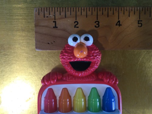 VINTAGE PLAYSKOOL SESAME STREET STEPS TO SCHOOL ELMO'S COUNT ALONG CRAYONS - Picture 3 of 16