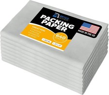 Packing Paper Sheets for Moving - 640 Sheets, 27"x17", 20lb Newsprint - Essentia
