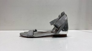 Marciano Women's Sandals Silver Leather Ankle Strap Size 10