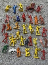 Mixed Lot Tim Mee Cowboy Indians Native American Warriors Toy Figures