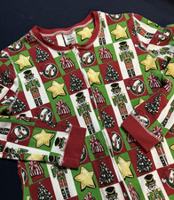 Bucees One Piece Pajamas Christmas Adult Size XL Nutcracker Tree Star Tree