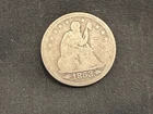 1853 Seated Liberty Quarter - Arrows And Rays-90% silver light graffiti