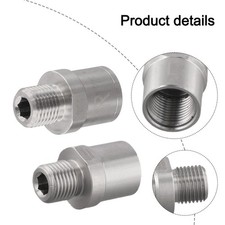 Bicycle Pedal Adapter Set Made of 304 Stainless Steel for 9/16 Inch Pedals