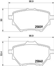 Plaquettes de frein P 61 122 BREMBO pour CITROËN PEUGEOT OPEL DS TOYOTA FIAT