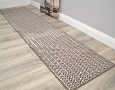 Brown Herringbone Hall Runner Hallway Carpet Very Long Wide Thin Rugs Corridors