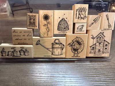Stampin Up Wood Mount Set ~ Garden Pleasures