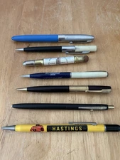 Vintage Advertising Pen Pencil Mixed Lot of 7 Scripto Chevrolet Wearever Fisher