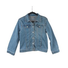 Looney Tunes Tweety Bird Denim Jacket XL 14/16 Kids Blue Graphic Jean Coat