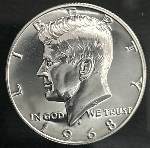 1968-S Kennedy Half Dollar Direct From Proof Set- 40% Silver!