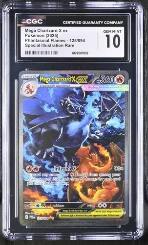 Mega Charizard X EX *CGC 10* Special Illustration Rare *Phantasmal Flames* #125